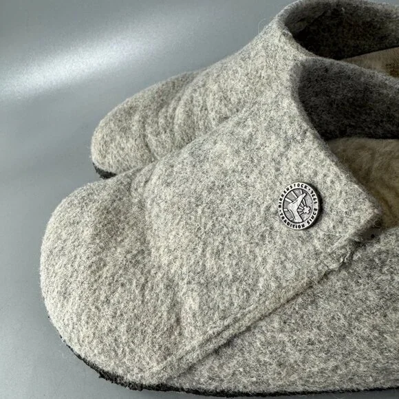 Birkenstock Zermatt Shearling Wool Felt, Light Gray, Size 39 - Picture 8 of 15